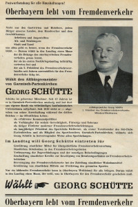 1954 - Landtagskandidat Georg Schütte und sein Programm